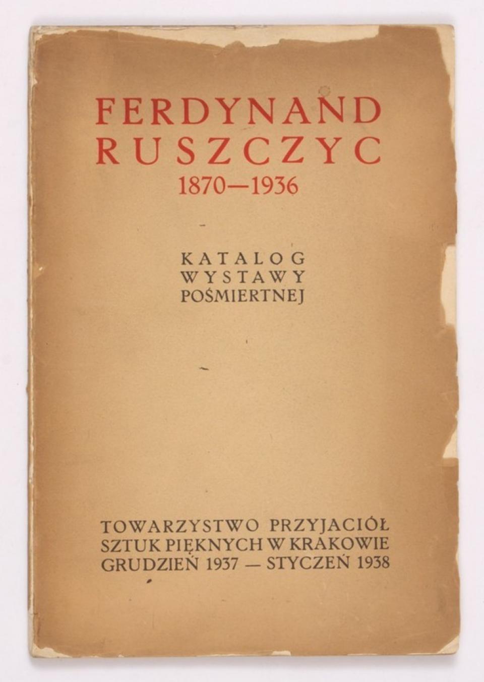 Katalogas „Wystawy pośmiertnej 1937 - 1938“, 1938 m.